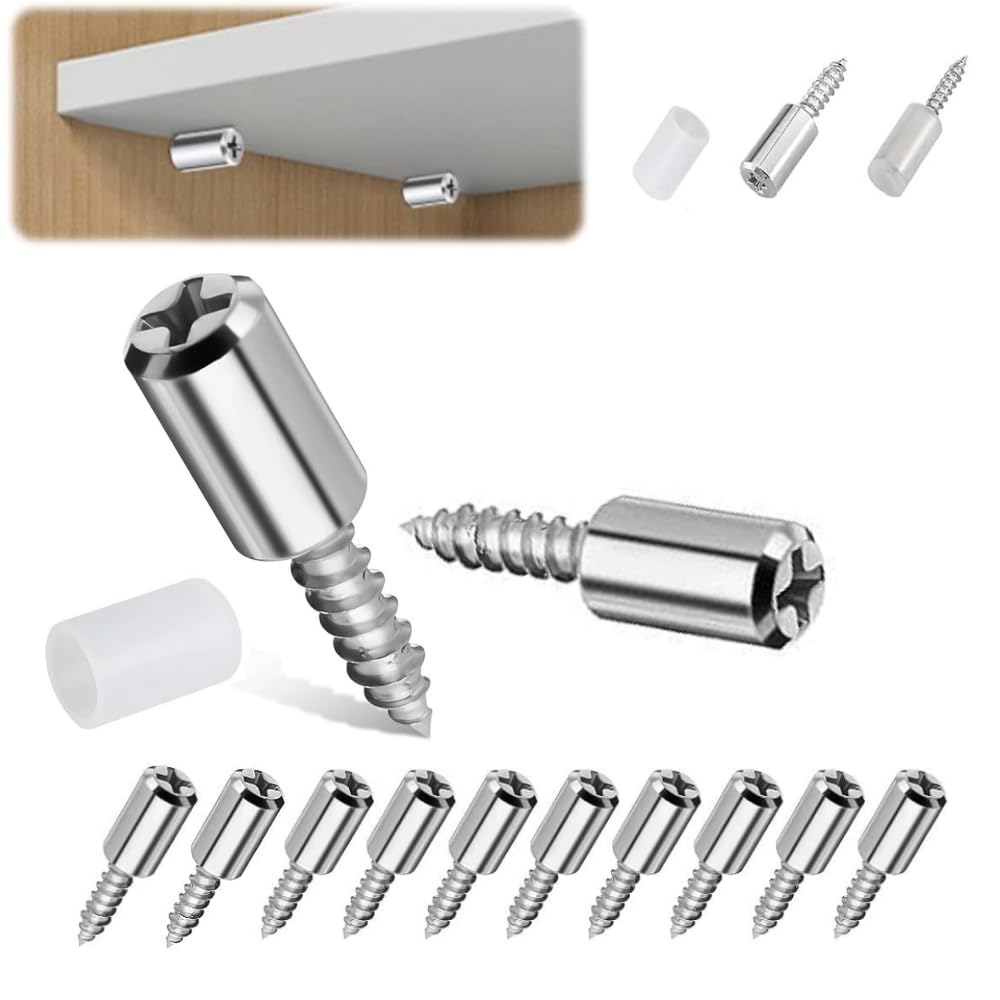 Self-Tapping Screws Cabinet Laminate Support,2024 New Shelf Pegs Pins with Non-Slip Sleeve, Shelf Pegs for Shelves, Shelf Support Pegs for Furniture