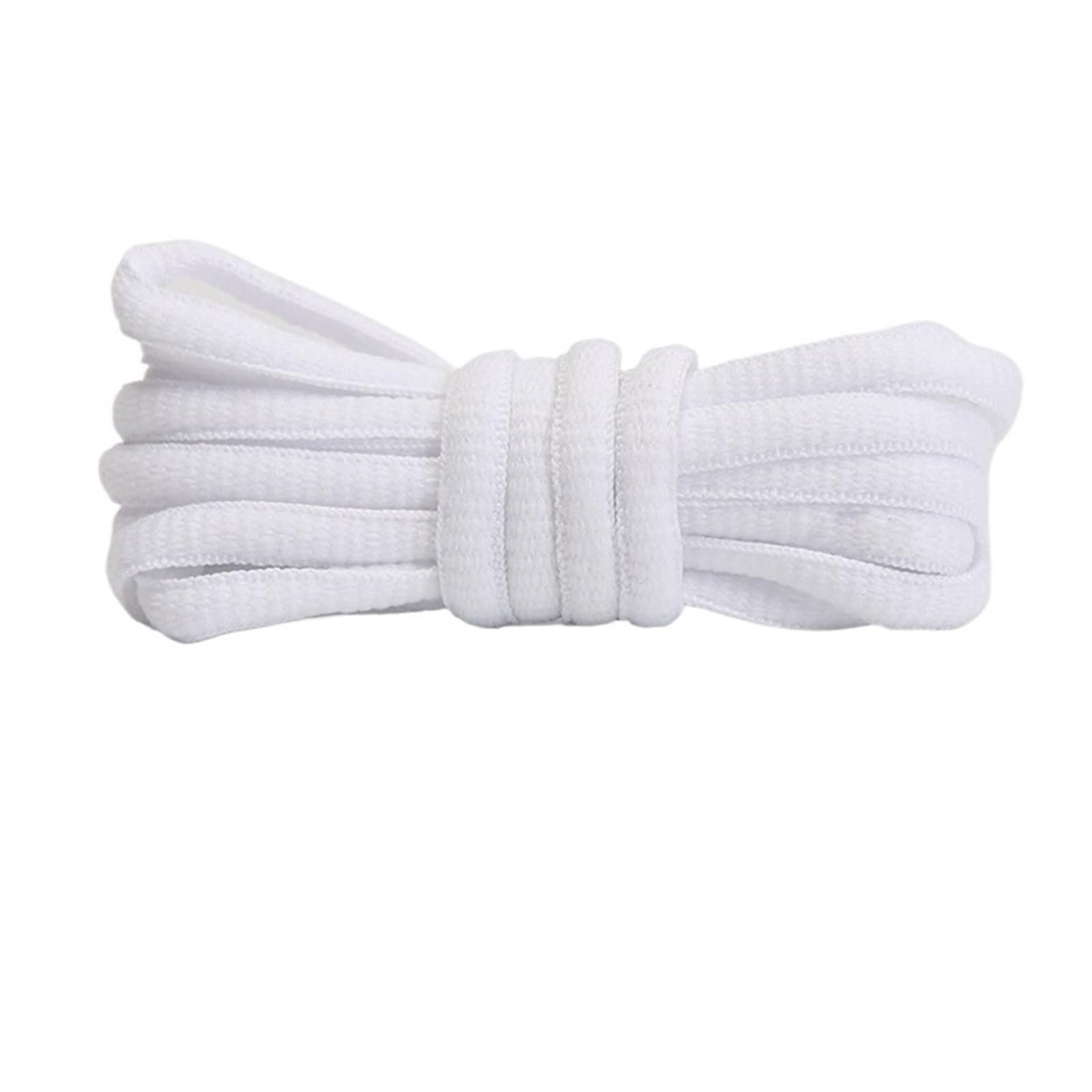 Cordones elásticos para Zapatos, Cordones Deportivos Redondos de poliéster Multicolor (Paquete de 1 par, 70-160 cm)(White,140)
