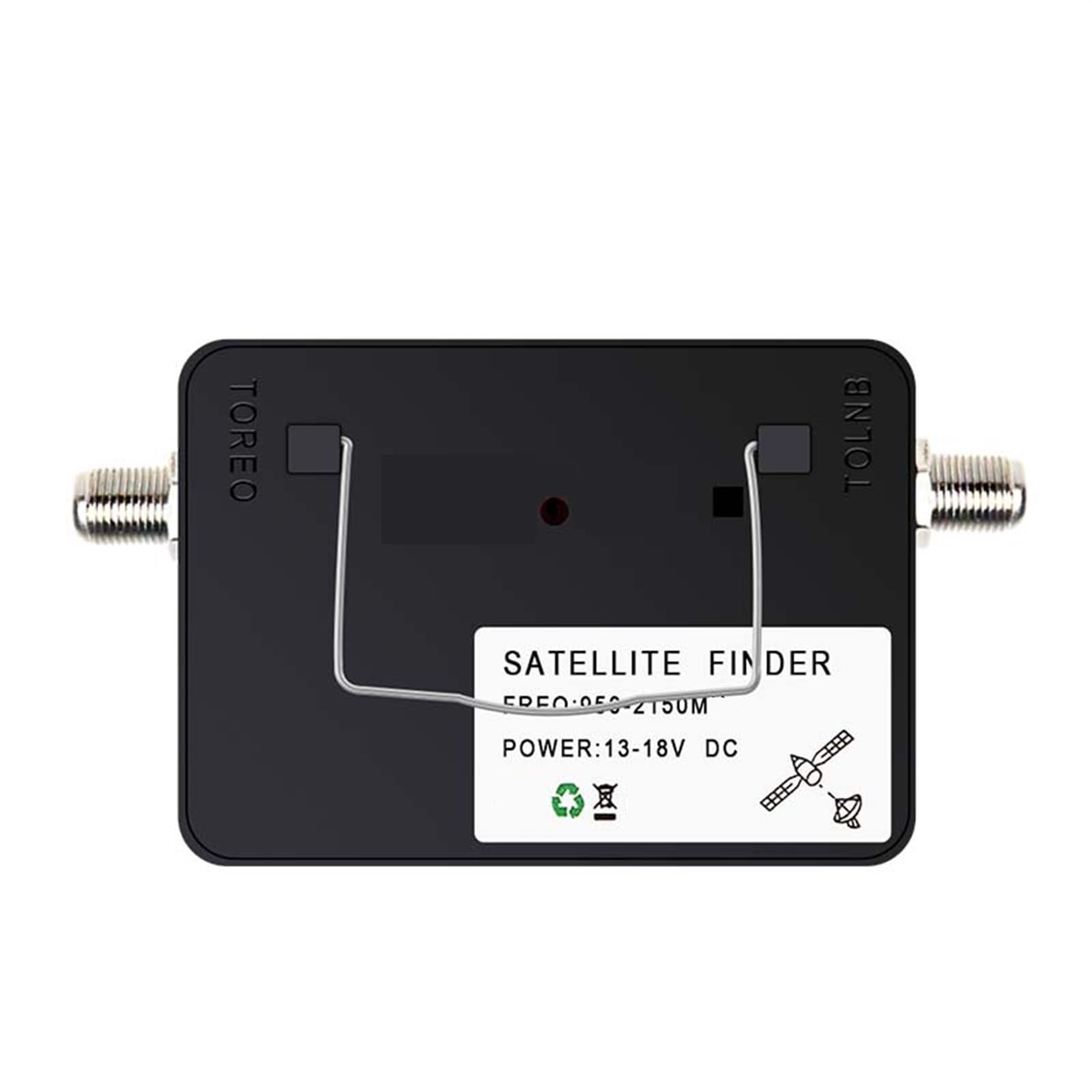 Wyrównanie Wizjera Satelitarnego Miernik Sygnału Receptor Dla Anteny Telewizyjnej LNB Cyfrowy Wzmacniacz Sat Finder Precyzyjne Wykrywanie(Added White cable)