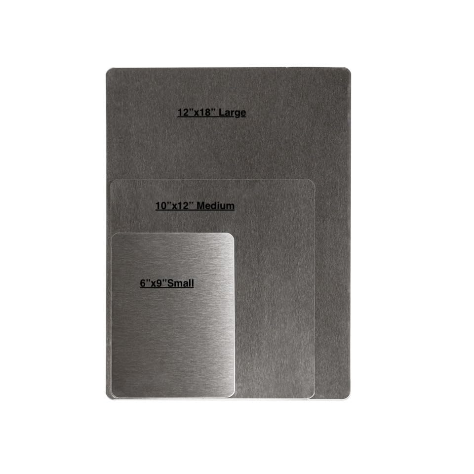 RiversEdge Stainless Steel Cutting Board 10 x 12, Medium Size, Made in USA
