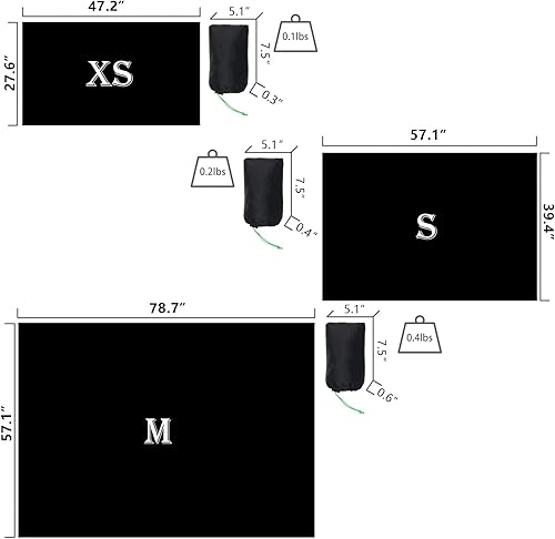 Miniatura 2 de Wind Tour Lona multifuncional impermeable con bolsa de transporte para tienda de campaña ultraligera al aire libre huella para acampar en tierra