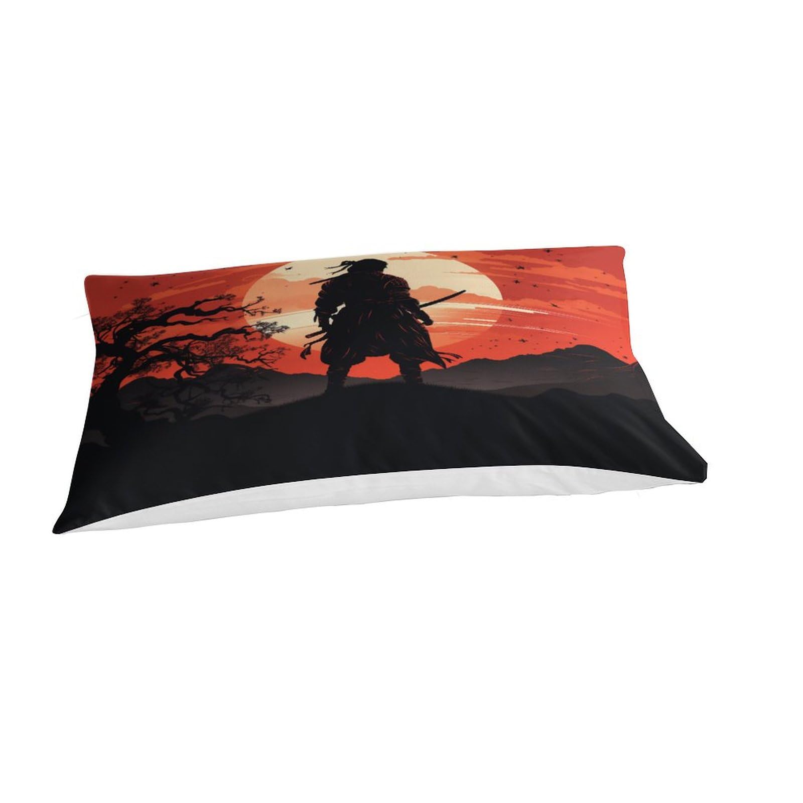 Housse De Couette Samouraï 90x190 Cm - Parure De Lit 1 Personne Microfibre, Motif Guerrier Japonais - 8