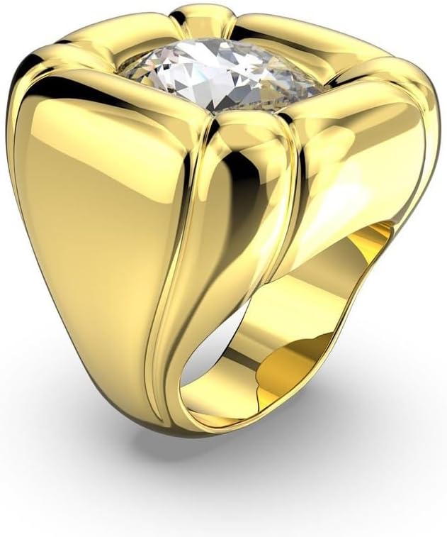 Swarovski Dulcis Ring, Cocktail Ring, Cushion Cut, Gold-plated, Size:6 - Image 2