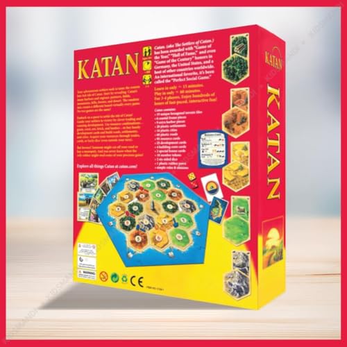 Image of Awestuffs Family Board Games for Adults and Kids - Ages 8 and up, 2 to 8 Players (Katan Base Game)