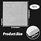 GORGECRAFT 4Stk Kunststoff Netz Canvas Blätter 30x30cm Kunststoff Nadelspitzen Canvas Weiß Flexibles Netzgewebe Matte Fursuit Ösennetz Für Heimwerkerarbeiten Stickgarn Stricken Häkeln Kreuzstich