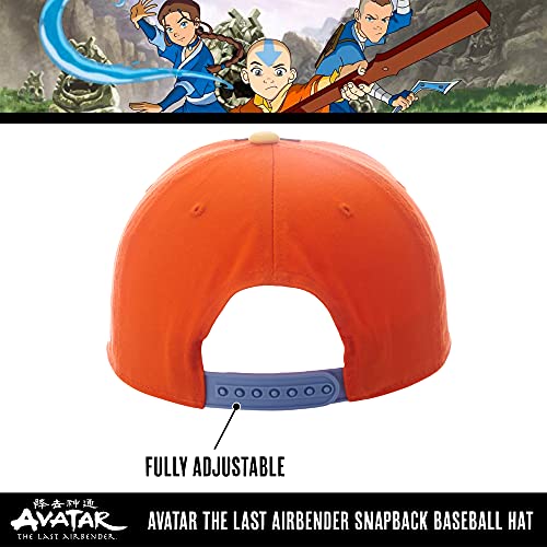 Concept One Avatar The Last Airbender Arrow Mark Cotton Adjustable Snapback Baseball Hat with Curved Brim, Multi, One Size