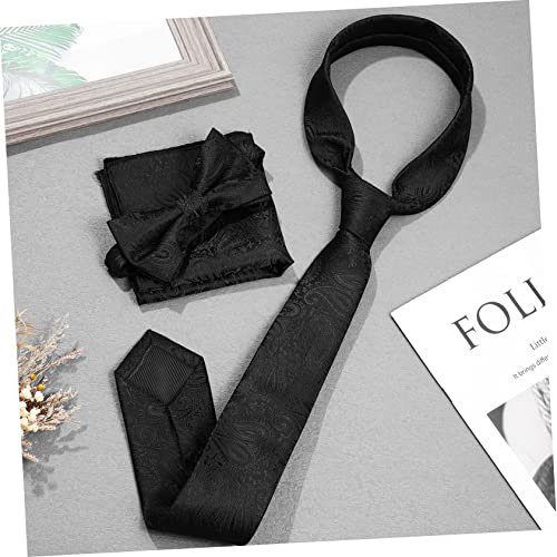 Conjunto de corbata y pañuelo clásico para mujer miniatura 6