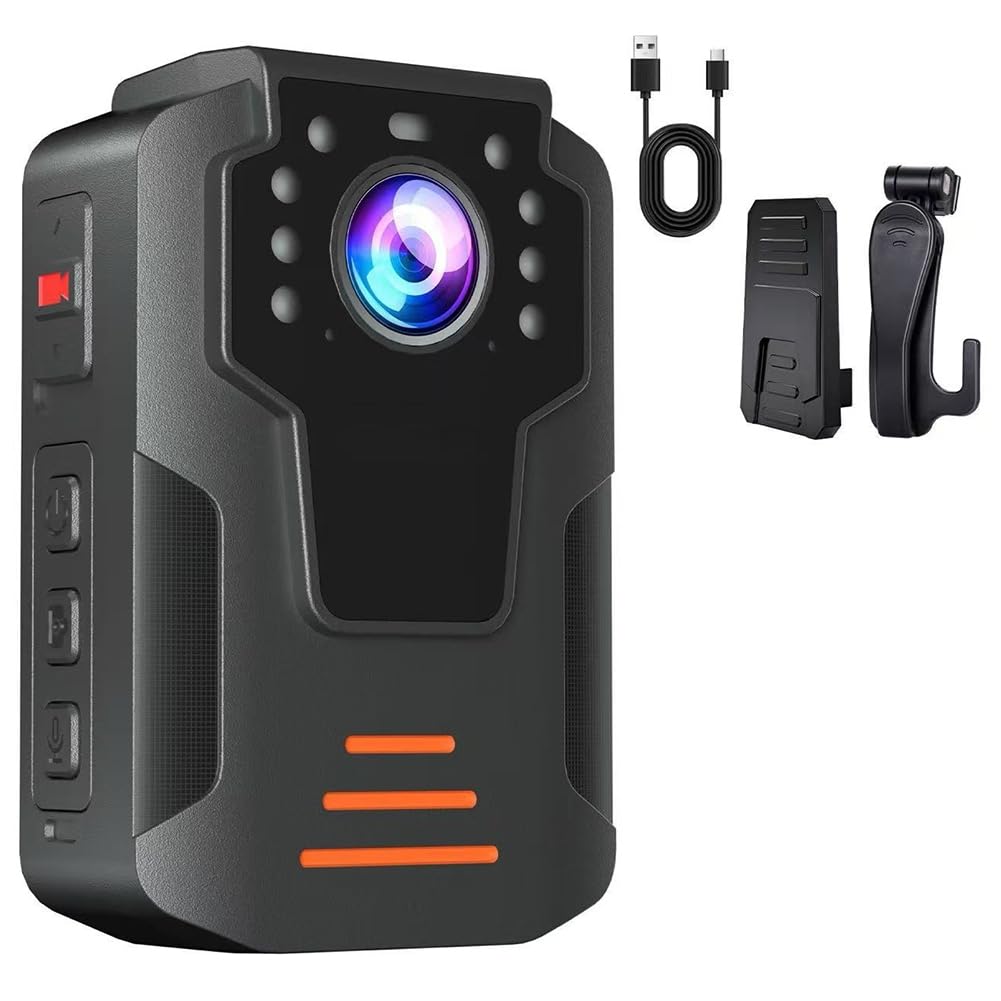 Caméra corporelle 4K Ultra HD, 3600mAh, Longue Autonomie Puissante