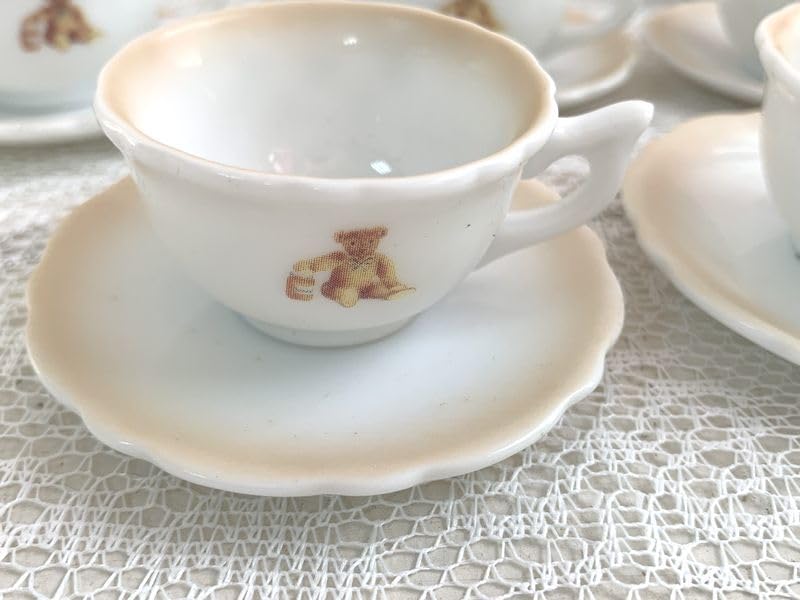 Amazon.co.jp: A09Many マニー ベアー ミニチュア食器 陶器 ティー  