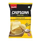 Chheda's - Chipsona Classic Salted Potato Chips 90 gm - Vegetarian Snacks - Salty Flavour - Pack of 1