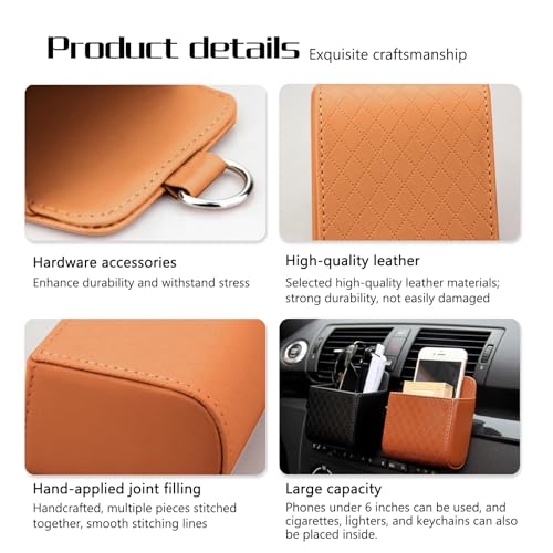 Organizador de Auto para Ventana Cuero miniatura 3