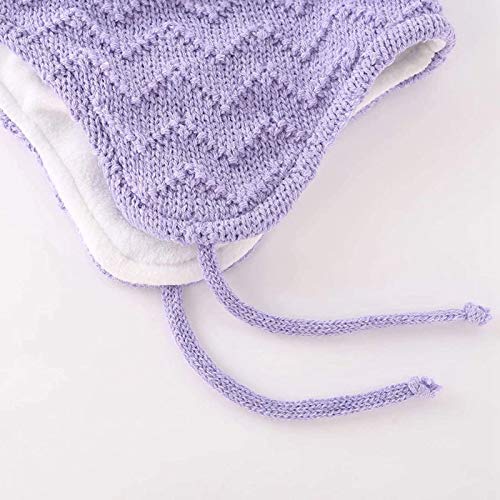 Image of Kids Winter Beanie Hat Mittens Set Warm Fleece Hat Baby Toddler Knitted Hat & Gloves for Boys, Girls