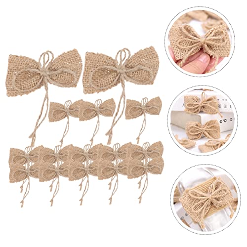 Lazos de arpillera artesanales para decorar tu árbol de Navidad con estilo granja rustic 7