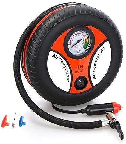 MM JUNCTION Portable 12V Electric Mini DC Air Compressor Pump for Car & Bike Tyre (G69)