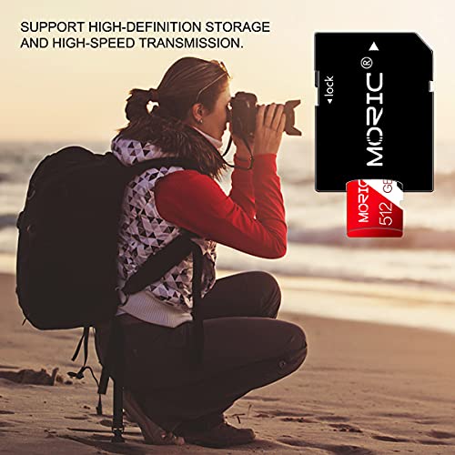 512Gb Micro Sd Card With Adapter Class 10 High Speed Tf Card Memory Card For Camera,Game Console,Dash Cam,Camcorder,Surveillance,Drone #TOP7