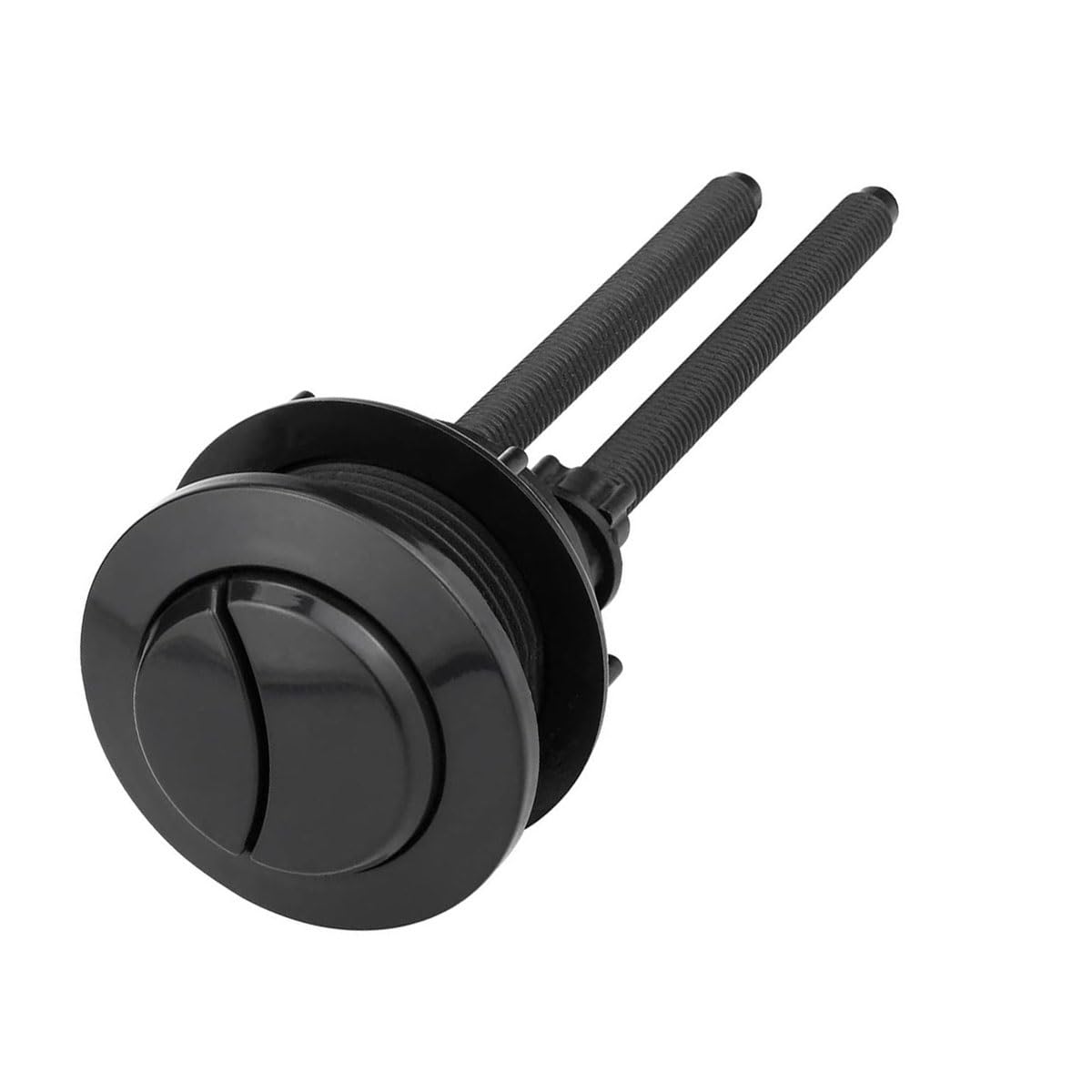 Bouton de chasse d'eau à Double chasse d'eau noir, 38mm, Double bouton de chasse d'eau rond de remplacement
