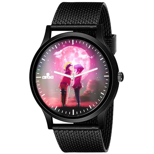 AROA Watch New Watch for Cute Naruto and Hinata Forehead Kiss Model : 992 Black Metal Type Analog Black Strap Watch Black Dial for Men Stylish Watch for Boys- (B0CHVPNZGB) Amazon Price History, Amazon Price Tracker