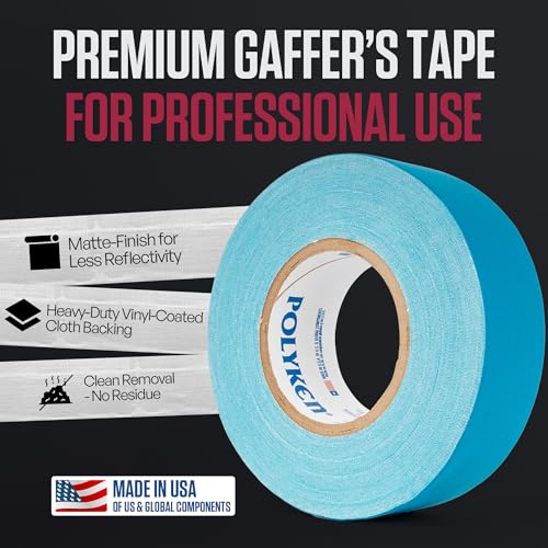 Image of Polyken 510 Gray (Silver) Gaffers Tape 2.83 inch x 55 Yards, Professional Grade, UV Fluorescent, No Residue, Non-Reflective (Gaff Tape), 1 Roll