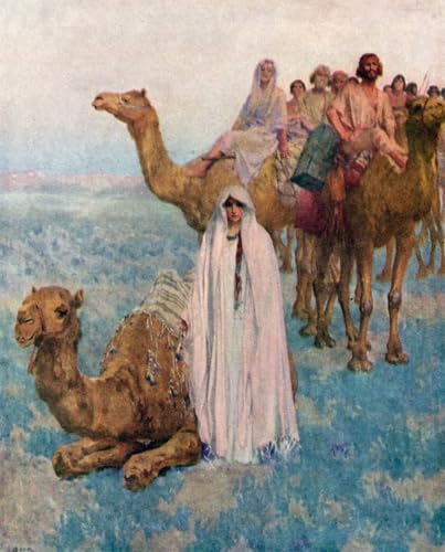 Tableau Rebekah vient à Isaac par William Ladd Taylor Art Mural Toile Salon 60x90cm