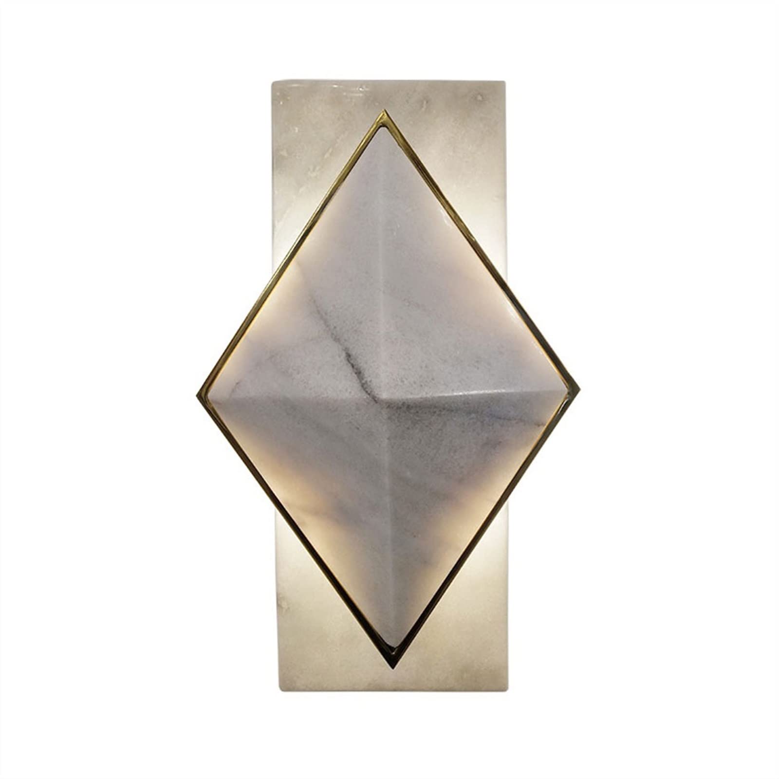Yinj9562fg Living Room Modern Personalized Geometric Wall Lamp Creative Light Luxury Marble Copper Hallway Lighting Fixtures Decor