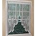 Curtain Chic Cameo Rose Swag, White