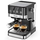 ICUIRE Espresso Machine 20 Bar Pump, Coffee and Cappuccino Latte Machine with Milk Frother, 1050W Semi-Automatic Expresso Maker with 1.5L Removable Water Tank, for Home Barista, Office