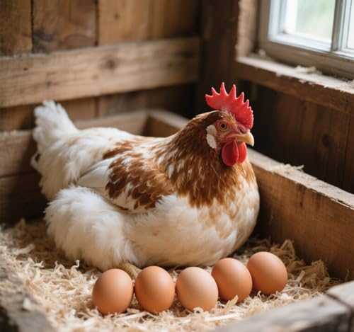 Azatemgo Wooden Egg Fake Egg Hens Eggs Dummy Eggs Help Laying Hen Agricultural Tool Poultry Mannequin Nest Eggs 8 PCS - Image 3