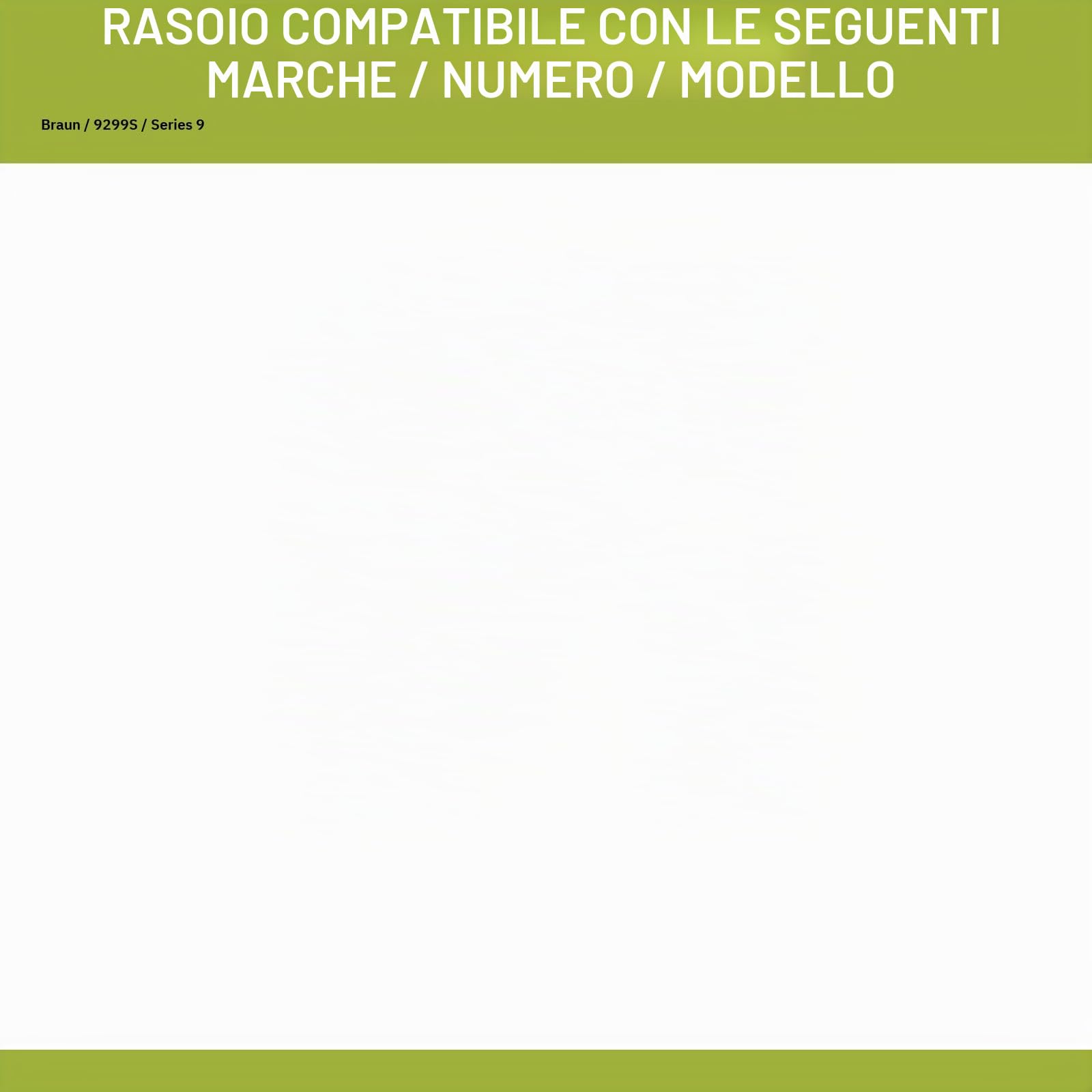 Supporto di ricarica compatibile con BRAUN 81572662 stazione di ricarica per rasoio Series 9