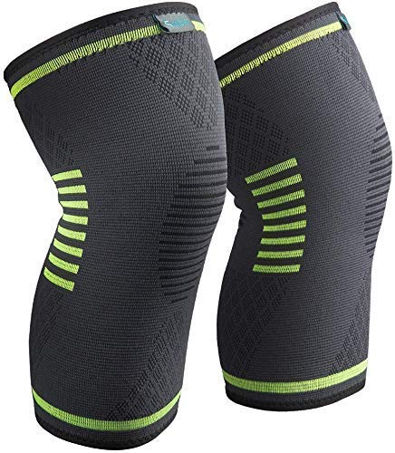 Sable Knee Brace Support Compression Sleeves for Men and Women, 1 Pair FDA