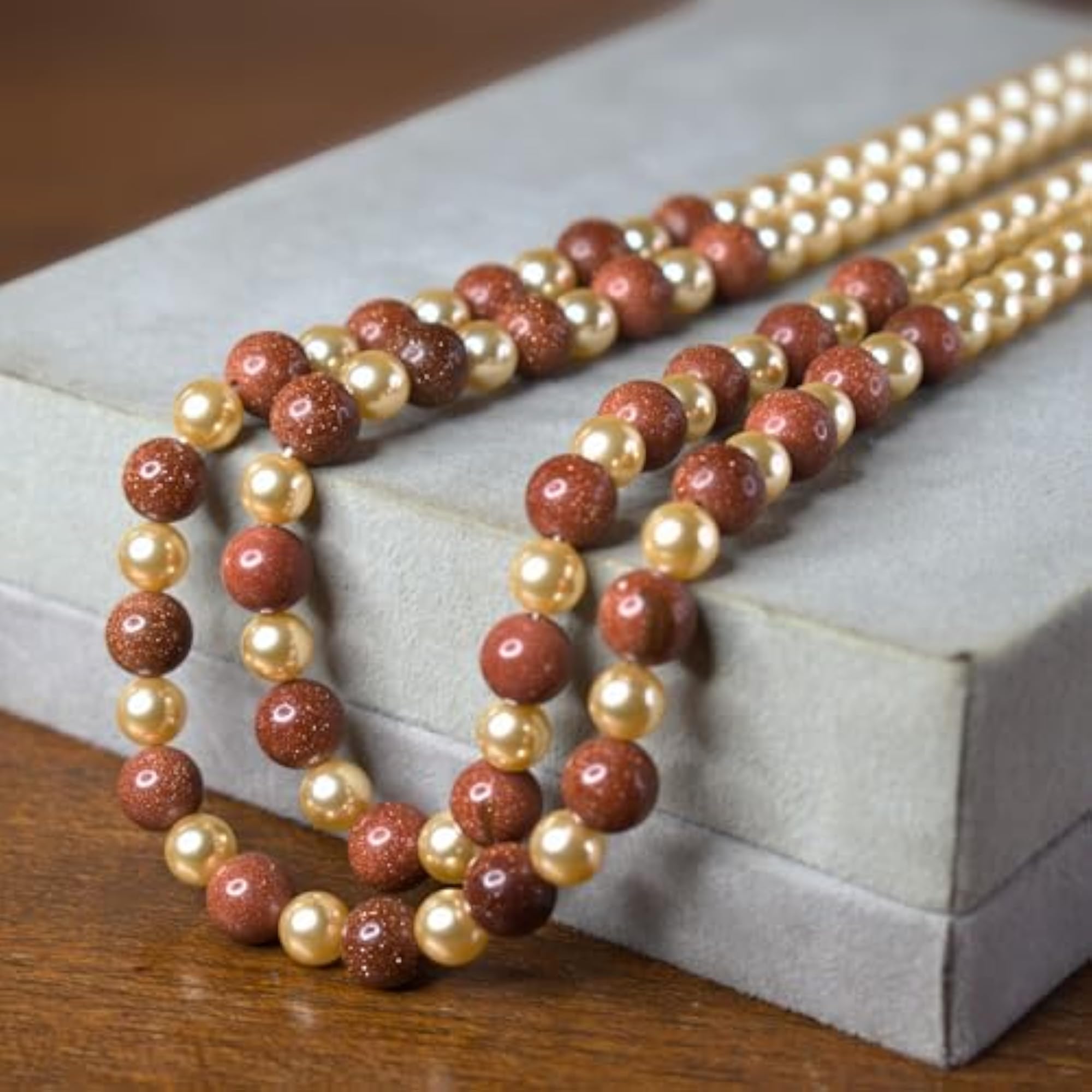 Women's Handcrafted Sutrakar Necklace with Premium Simulated Pearls