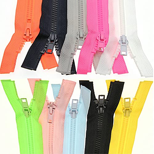 Fermeture éclair de 68 cm séparable en résine plastique n°5 pour couture de sac et blouson