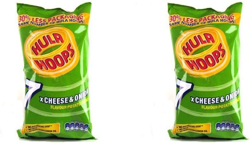 Hula Hoops - Cheese and Onion -6 Pack - From Uk