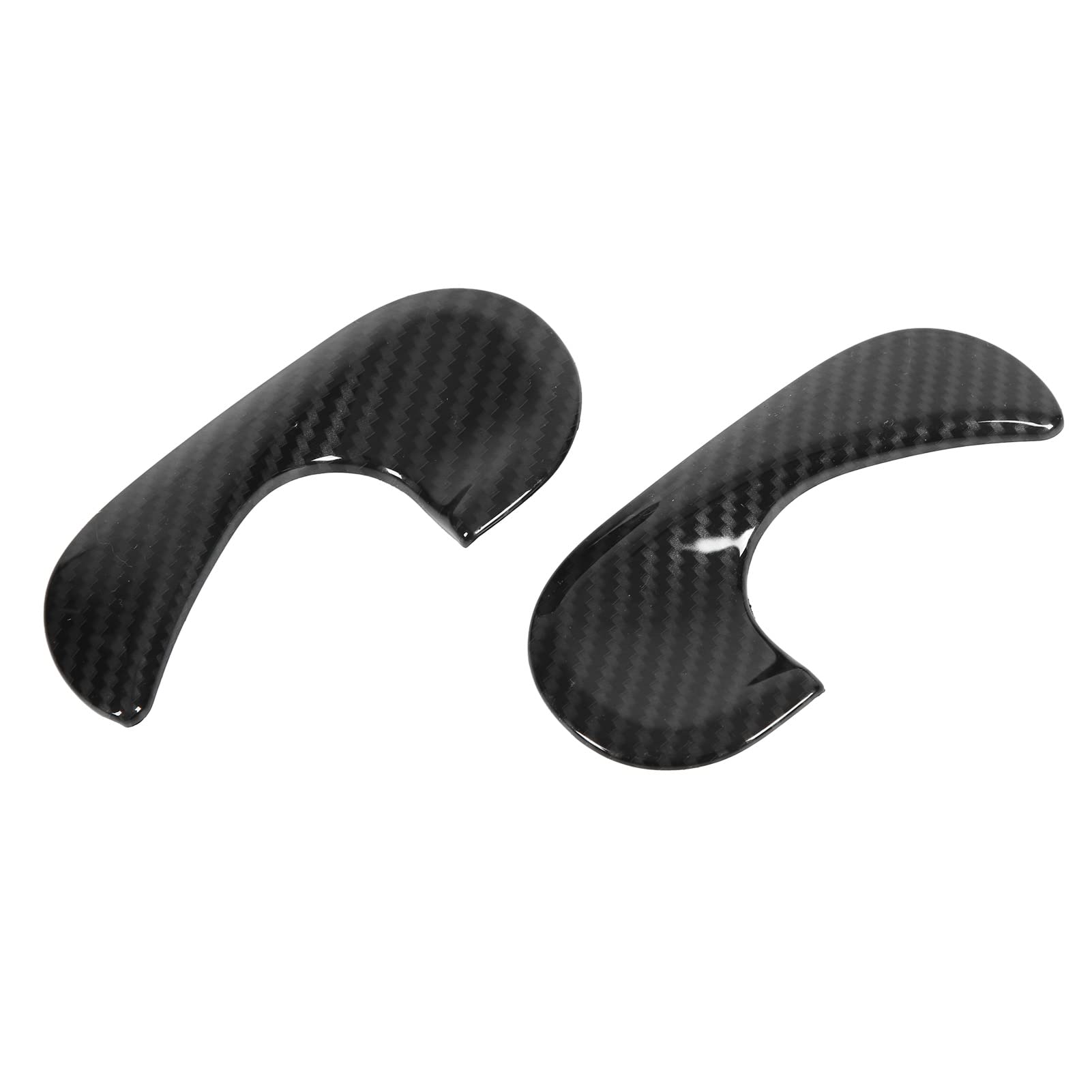 Copertura Maniglia Interna Porta in Stile Fibra di Carbonio per Fortwo A453 C453 Facelift 2015‑2020 Protezione Interni Auto Adesivo Decorativo -Graffio