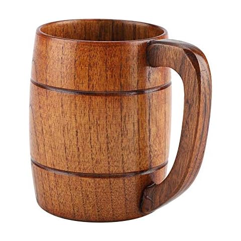 Jarra de cerveza de madera con asa vintage Cover