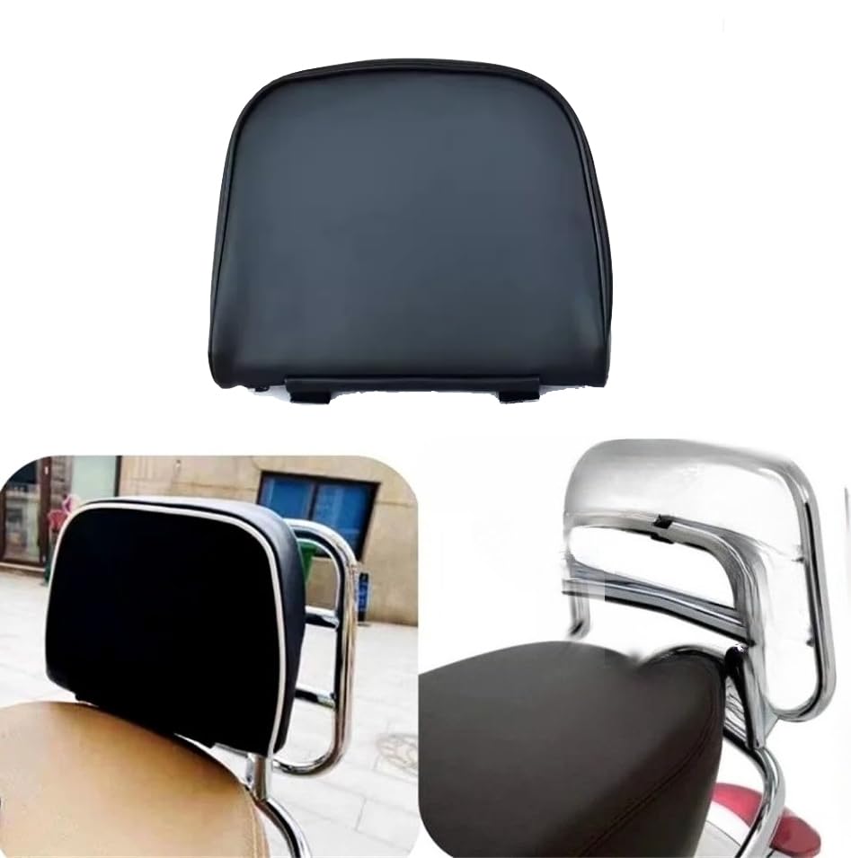 Portapacchi Passeggero Schienale Cuscino per Moto Schienale Cuscino Pad compatibile con Vespa GTS GTV 300 GTS300 GTV300 Primavera Sprint 150 GTS300 (Nero)