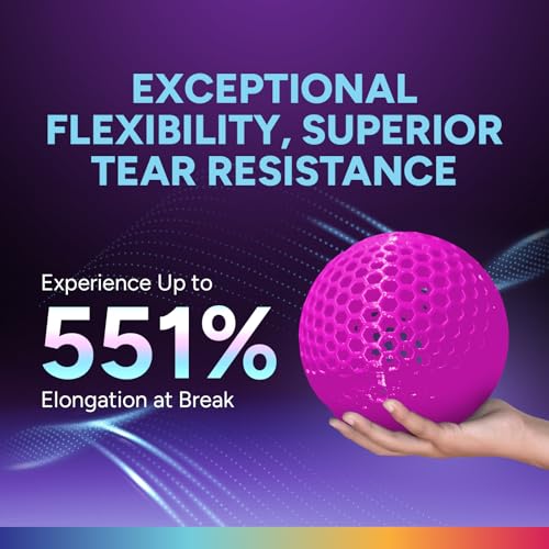 Image of OVERTURE TPU High Speed Filament 1.75mm Flexible Roll, 95A Soft 3D Printer Filament, 1kg Spool (2.2 lbs), Fit Most FDM Printer (HS TPU Neon Magenta)