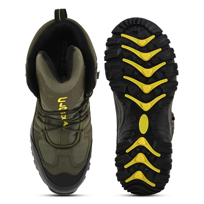 Image of CLD Trekking Shoes for Man Outdoor Hiking Shoes for Man high Neck Shoe for Men Anti Skid Trekking Boots Water Repellent Tracking Shoe for Men Breathable Hiking Boots