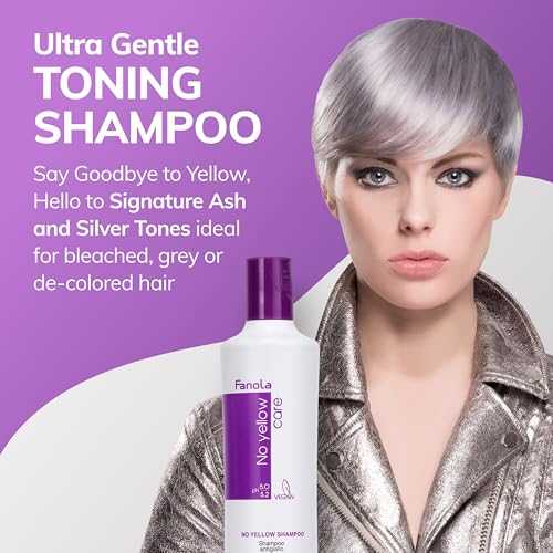 Foto von Fanola No yellow Silber-Glanz-Shampoo Anti-Gelbstich, 350 ml