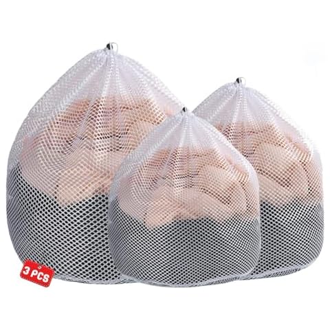 3Pcs Mesh Laundry Bags for Delicates Cover