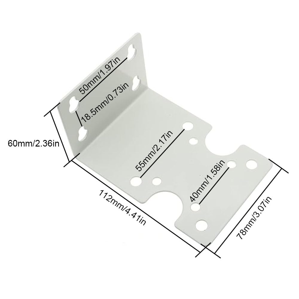 Soportes de carcasa de filtro de agua para máquina de ósmosis inversa, carcasa metálica con soporte fijo, placa de montaje de filtro de una sola etapa para sistema de filtro de agua, 25,4 cm/50,8 cm