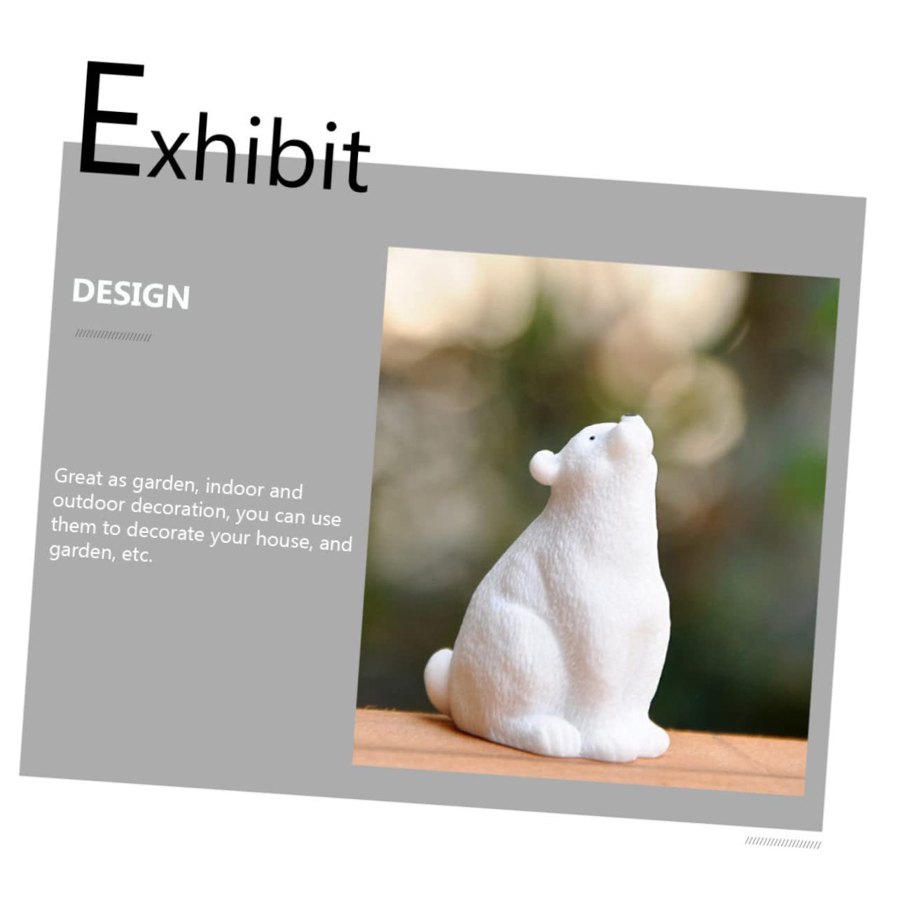 YARNOW 27pezzi Miniature Decorazioni Orso Polare Per Ornamentazione Casa e Giardinaggio Accessori Per Decorazione Interna Ed Esterna Per Scene Festive