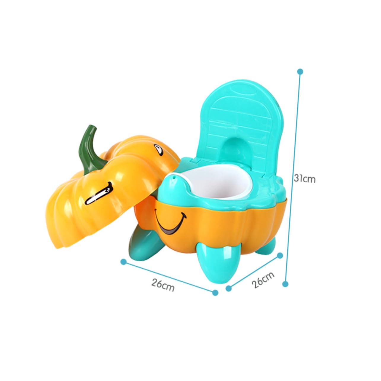 Vaguelly Asiento De Entrenamiento Para Bebés Forma De Calabaza Reversible Fácil De Limpiar Para Baños Habitaciones Infantiles y Salones