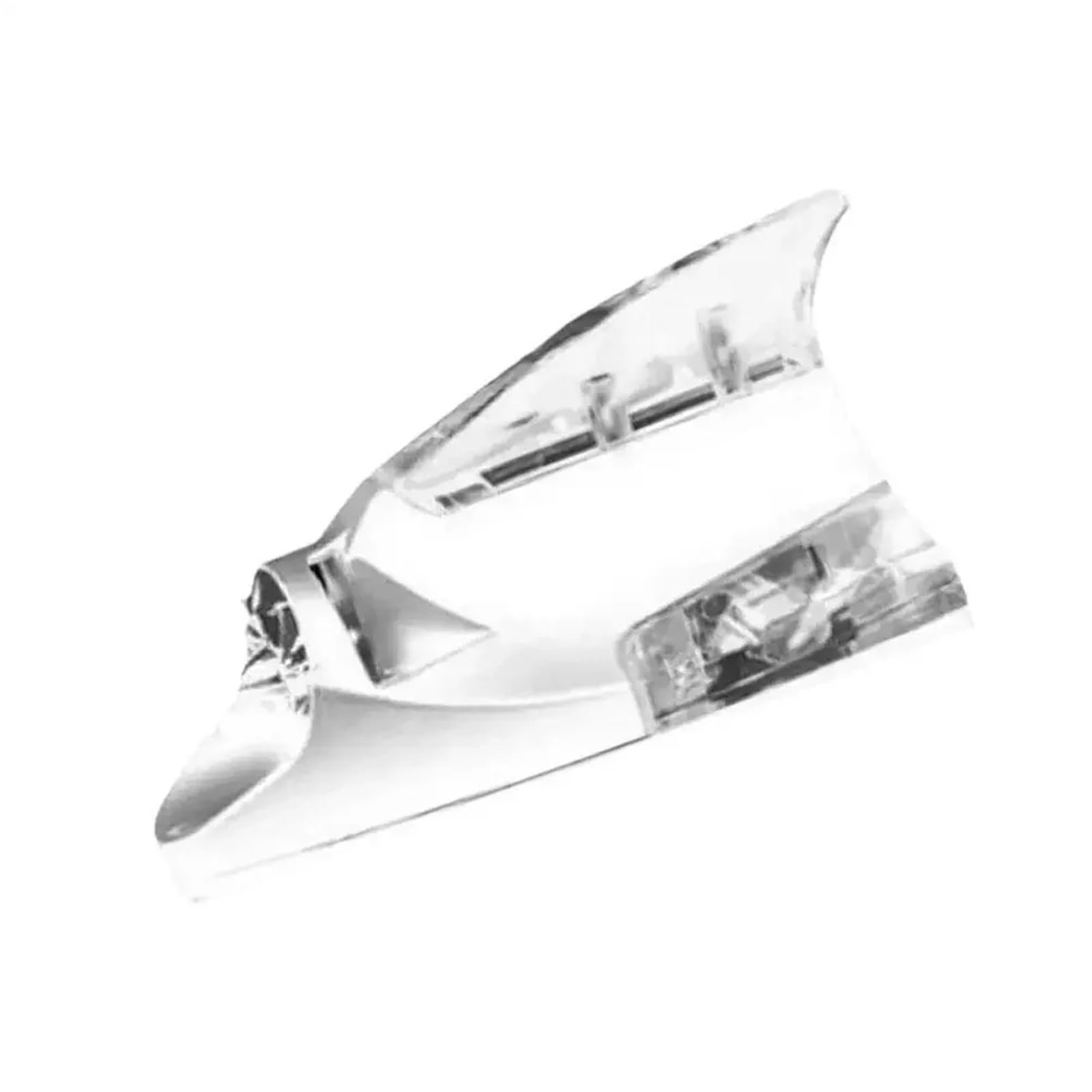 Antenas para vehículos 1 Unidad de Antena Decorativa para Coche con Forma Aleta tiburón, luz Viento para modificación Techo, Accesorios cableado para Luces Decorativas Antena Radio Coche(White)