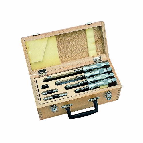 Metrica 44098 Set de 4 pièces micromètre d'extérieur 0-100 mm