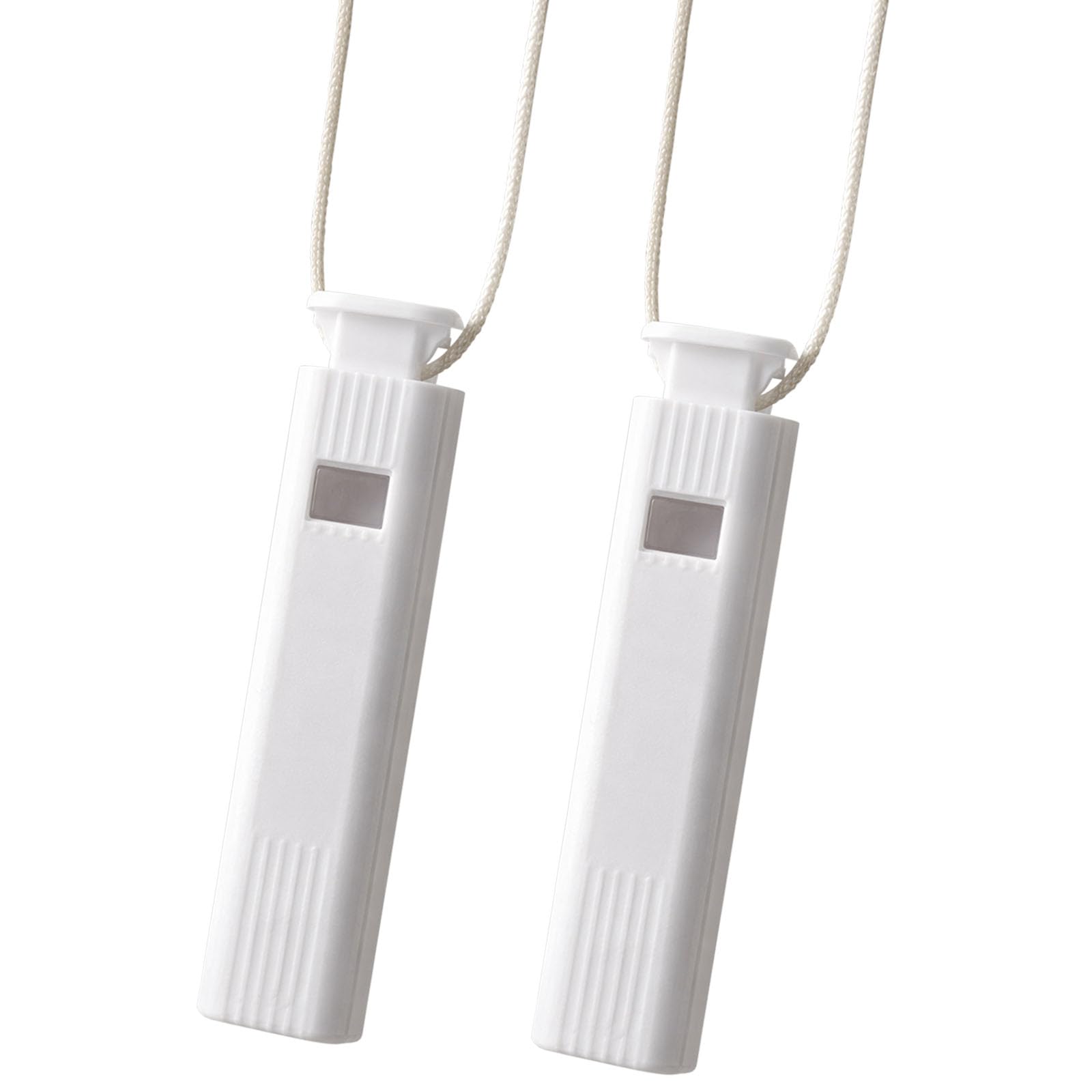 Msjuwek 2pcs White Plastic Cord Weights for Vertical Blinds Roller Blinds Window Shutters Replacement Tensioner Device Blind Spare Parts Compatible with Most Cords 102x32x13mm 70g Each
