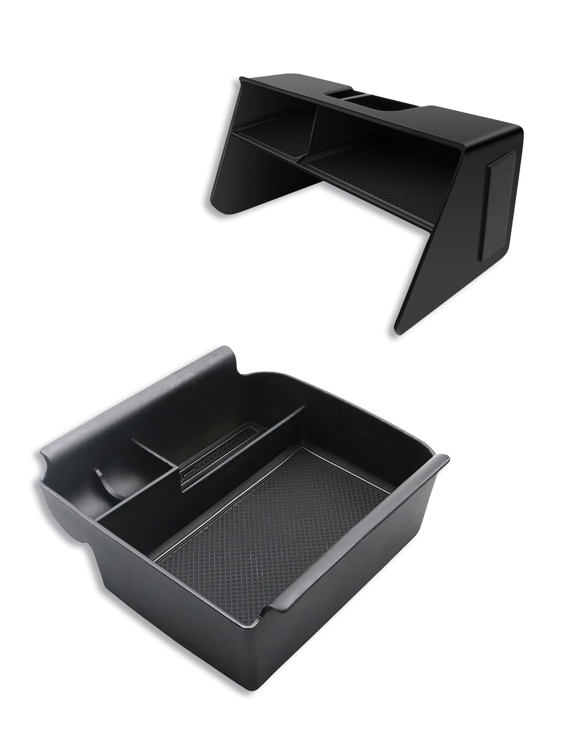 Set di 2 organizzatori per VW Golf 8.5 8 2020 – 2025, contenitore per braccioli + organizer per console centrale, VW Golf GTI, GTE, bracciolo centrale R-Line, accessori per vano portaoggetti, in