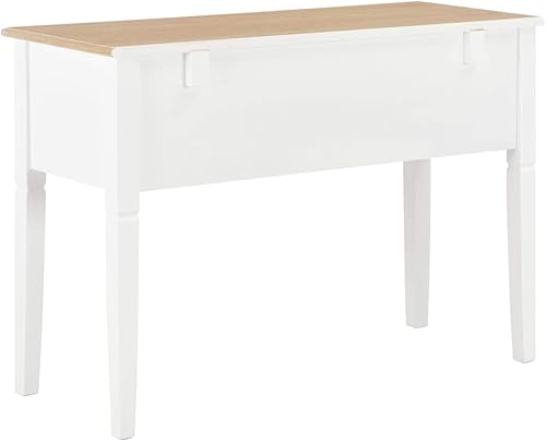 Miniatura 5 de BaraSh Escritorio de escritura Pequeno para Dormitorio Escritorio para estudiante, Mesas de Escritura, Mesas de Trabajo, Escritorio Pequeño,