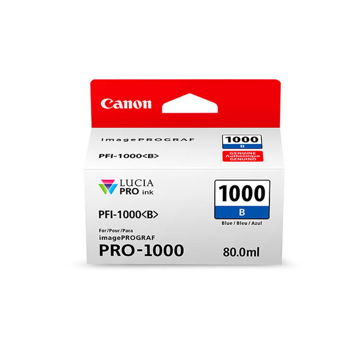 Canon Tintenpatrone PFI-1000 B blau - ORIGINAL für imagePROGRAF PRO-1000 – Bild 2