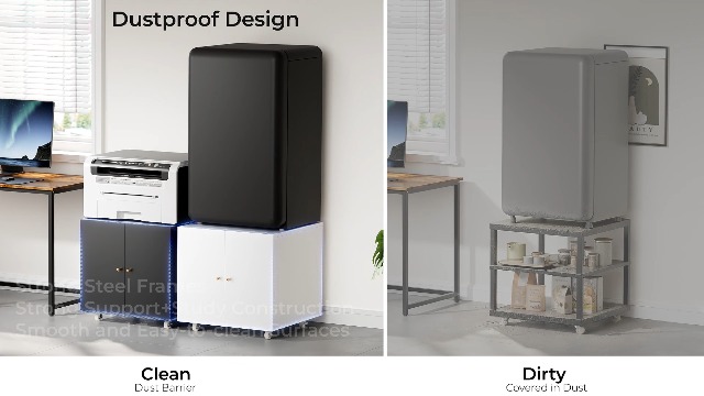 Amazon.com: INMOZATA Fridge Cabinet Large Fridge Stand with