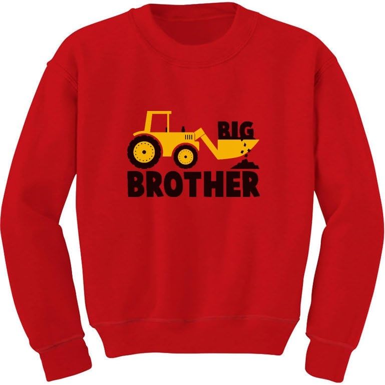 Tstars Big Brother Sweatshirt Tractor Print Long Sleeve Shirt for Toddler Boys
